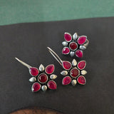 Oxidised Hook earring & Ring