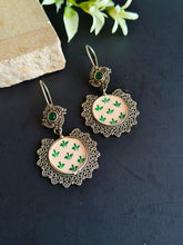 Round Enamel Hook Earring With Multi Color | Sarichka