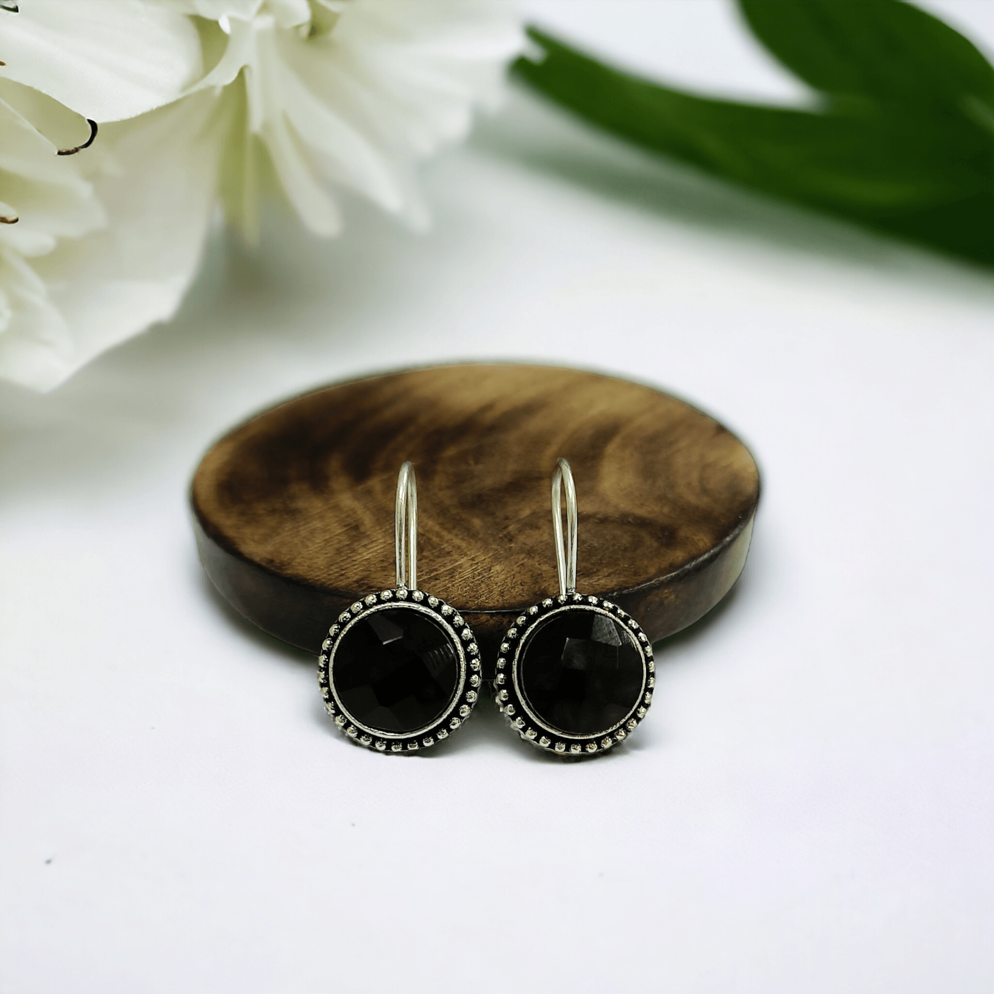 Oxidised Hook Earrings
