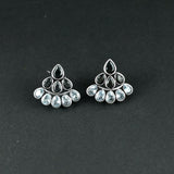 Oxidized Stone Studs