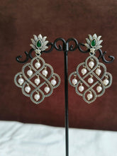 Oxidised Dangler Earrings