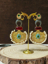 oxidised dangler earrings