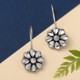 Sarichka Oxidized Silver Plated Daily wear Hook Earrings - Sarichka Fashion