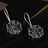 Sarichka Oxidized Silver Plated Daily wear Hook Earrings - Sarichka Fashion