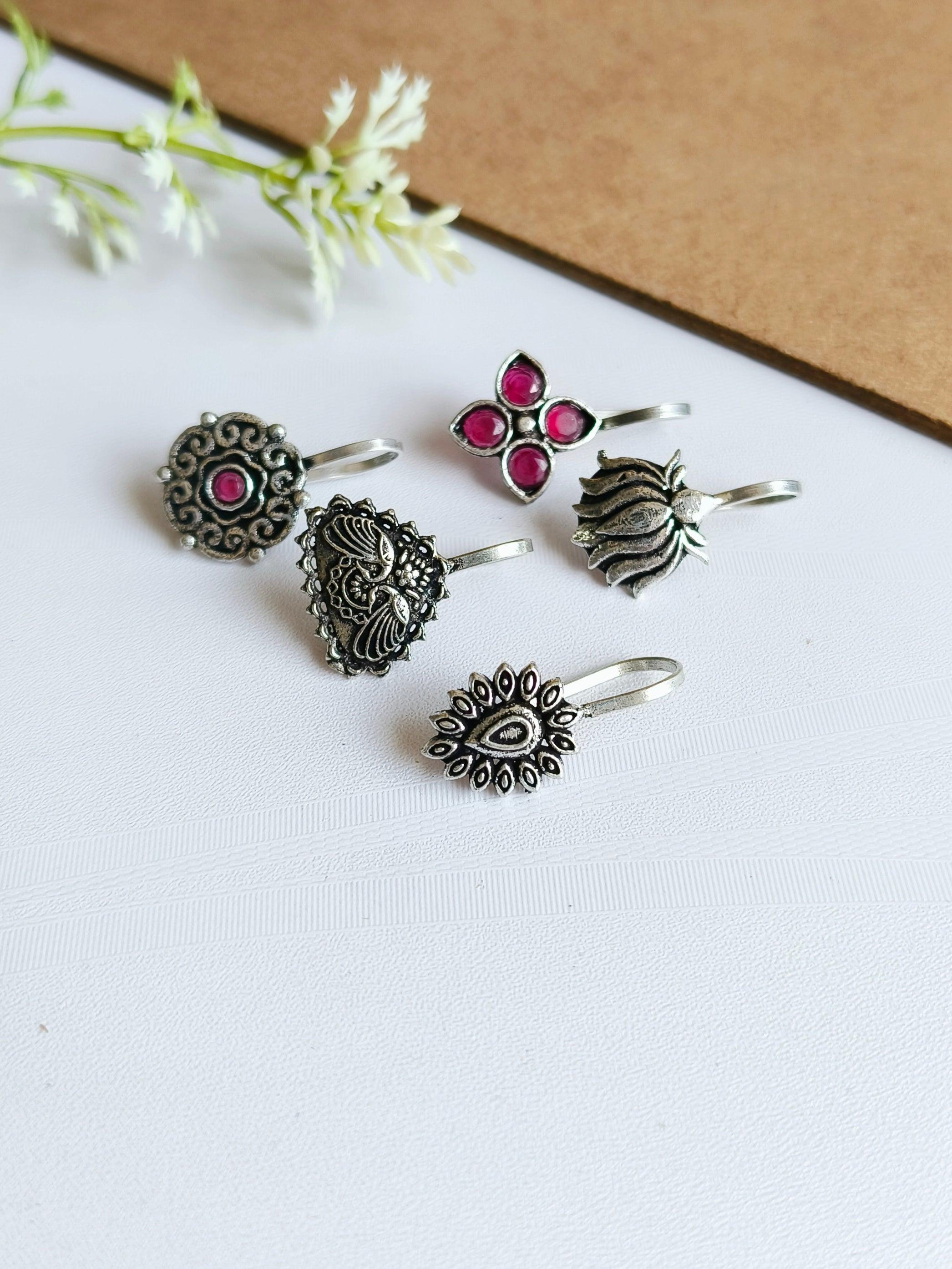 oxidized nose pins