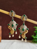 Peacock Oxidised Pearl Jhumki | Sarichka