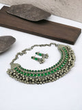 Oxidised Ghungroo Navratri Necklace Set | Sarichka Fashion