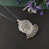 German Silver Daily Wear Chain Pendant Set | Sarichka