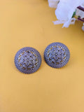Floral Oxidised Stud Earrings | Sarichka