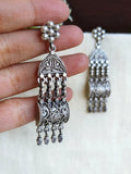 Navratri Special 925 Silver Dangler Earrings | Sarichka