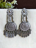 Silver Plated Navratri Dangler Earrings | Sarichka