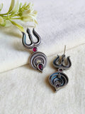 Divine 925 Silver Trishul Stud Earrings | Sarichka