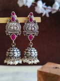 Chic Silver Look-Alike Trendy Jhumkas | Sarichka