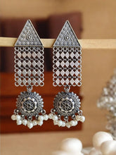 925 Silver Plated Navratri Earrings | Sarichka