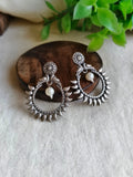 Oxidized Chand Bali Stud Earrings | Sarichka Fashion