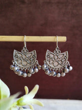 Boho Oxidised Hook Earrings | Sarichka Fashion