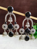 Antique Silver Ghungroo Jhumkas for Garba Glam | Sarichka Fashion