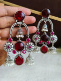 Antique Silver Ghungroo Jhumkas for Garba Glam | Sarichka Fashion