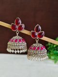 Navratri Oxidised Jhumkas with Beads | Sarichka Fashion
