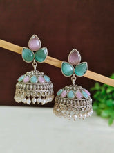 Navratri Oxidised Jhumkas with Beads | Sarichka Fashion