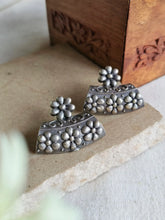 Phulwari Oxidised Silver Floral Stud Earrings | Sarichka