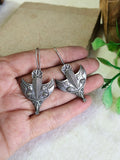 Oxidised Silver Tribal Hook Earrings | Sarichka