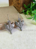 Oxidised Silver Tribal Hook Earrings | Sarichka