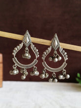 Antique Silver Plated Stud Earring with Ghungroo | Sarichka
