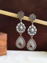 Elegant Silver Polish Replica Dangler Earrings | Sarichka