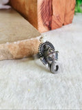 Antique Oxidised Lord Ganesh Adjustable Ring | Sarichka