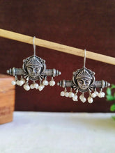 Navratri Oxidised Mata Ji Hook Earrings | Sarichka