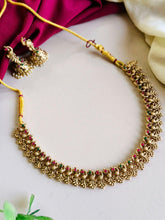 Gold-Plated South Indian Peacock Necklace | Sarichka