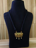 Antique Golden Pendant Thread Necklace | Sarichka