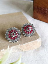 Daily Wear Oxidised Stud Earrings | Sarichka