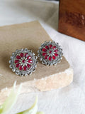 Daily Wear Oxidised Stud Earrings | Sarichka