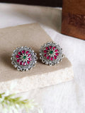 Daily Wear Oxidised Stud Earrings | Sarichka