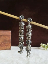 Tribal Silver Ghungroo Dangler Earrings | Sarichka