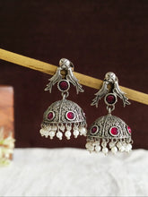 Traditional Oxidised Dome Jhumkas – Sarichka