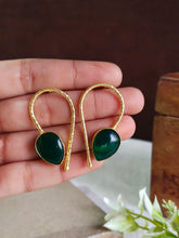 Gold-Plated Monalisa Gemstone Chic Studs | Sarichka