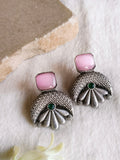 Antique oxidized Floral Monalisa Stud| Sarichka