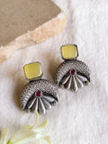 Antique oxidized Floral Monalisa Stud| Sarichka