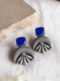 Antique oxidized Floral Monalisa Stud| Sarichka
