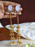 Antique Golden Kashmiri Pearl Ghungroo Danglers | Sarichka