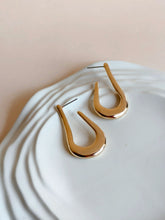 Elegant Gold Plated Long Hoops | Sarichka