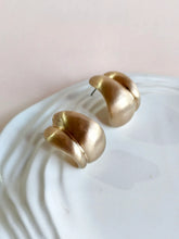 Matte Gold Chunky Statement Hoops | Sarichka