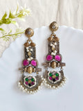 Party Wear Trendy Dual Tone Earrings | Sarichka