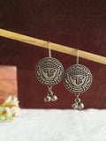 Oxidised Mata Ji Hook Earrings | Sarichka