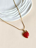 Strawberry Pendant Necklace
