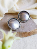 Timeless Silver Coin Stud Earrings | Sarichka
