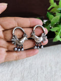 Chirpy Sparrow Silver Danglers for Daily Glam | Sarichka Fashion